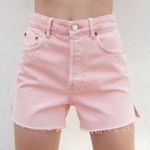 ZARA  | Pink High Rise Denim Shorts Photo 0