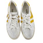 Gola Stratus Sneaker Vegan Leather Off White & Sun Yellow Size 8 Photo 1