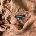 Madewell  Small Cotton Muslin Rust Midi Dress Photo 8