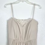 Jenny Yoo  Palomino Beige Spaghetti Strap Bridesmaid Bridal Maxi Dress Photo 4