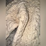 Vintage 80’s Malinmor Hand Knit Wool Cable Knit Fisherman’s Sweater Beige Large Photo 9