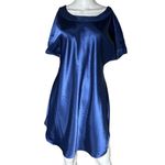 Victoria's Secret Gold Label  small satin royal blue nightgown slip dress Photo 1
