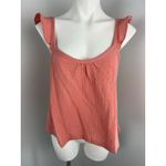 Marine layer  Jude 100% Cotton Gauze Pink Flutter Sleeve Cotton Tank Large Photo 2