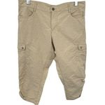 Woolrich  pants women's size 10 beige cropped cargo outdoor active hiking Photo 0