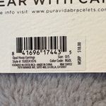 Pura Vida NWT Rose Gold Hoop Earrings w/ Moonstone and Cubic Zirconia Photo 6