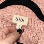 BiBi women’s size small dusty pink long knit duster cardigan with pockets Photo 2