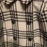 Style & Co NEW Women Large Short Coat Plaid Black & White Big Buttons Photo 1