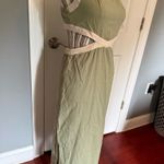 SheIn Earth tone dress cross back open sides Photo 2