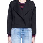 Elizabeth and James women’s Kellan collar black biker jacket size small S Photo 0