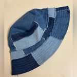 Hollister  Women's Denim Patchwork Blue Bucket Hat - One Size Photo 2