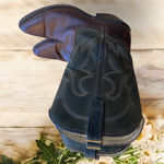 Vintage Tony Llama Women's 8.5 Brown Green Shaft Western Distressed Cowboy Boots Photo 0