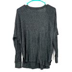 Velvet Tees Velvet Size Medium Sweater Gray Loose‎ Knit V Neck Pullover Basic Casual Layers Photo 1