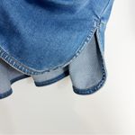 Free People  Dynamite Mini Dress in 70s Blue Denim Button Front Size Medium Photo 9