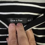 Doe & Rae  black and white striped shorts size small Photo 3
