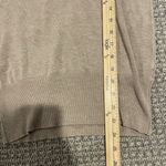ZARA Shirt Womens Size Small Sweater Vneck Ribbed Tan Soft Minimalist Photo 5