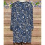 Catherines Womens Blue Open Weave Neckline Blouse Top Plus Size 3X Office Church Photo 4