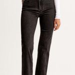 Abercrombie & Fitch Black Jean/Leather Pant Photo 0