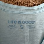 Life is Good  Follow The Sun T-Shirt Tee Size Small Light Blue Outdoors T2 Photo 3