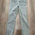 Mother Swooner Exposed Snap Jeans Green‎ Denim Size 24 | High Rise Skinny Green Photo 0