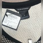 Club Monaco  black‎ grid print textured fit & flare dress size 2 Photo 1