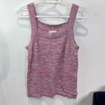Loft Pullover Sweater Tank Top Ribbed Knit Cropped Fit Pink/Purple Women's MP Photo 1