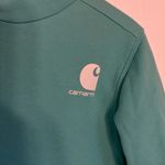 Carhartt Girl’s Teal Hooded Sweatshirt with Front Pocket Size Small (8) Photo 4