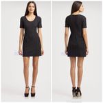 Theory Wool Blend Fitted Pencil Dress Size 4 Dark Gray Charcoal Office Career Photo 1