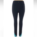 Peloton  Navy Blue Full Length Leggings Stretchy Sporty Yoga Cycling Size XL Photo 2