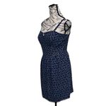 AUW Daisy Floral Milkmaid Mini Dress Blue Coquette Cottagecore Preppy Coastal L Photo 2