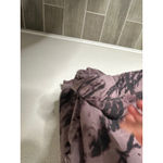 Zella  Women Tie Dye Crewneck Sweatshirt Long Sleeve Pullover Purple Black Medium Photo 2