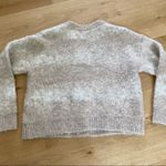 Storets  Fuzzy Knit Shadow Stripe V Neck Cardigan Photo 3