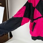Gloria Vanderbilt Vibrant Pink and Black Women's Vintage Jacket Photo 2