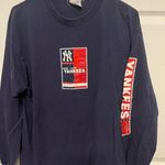 Majestic  blue long sleeve yankee shirt in large Photo 0