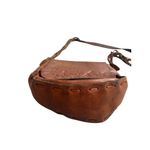 Patricia Nash Tan Saddle Tooled Leather Floral Embossed Crossbody Bag Photo 11