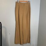 Dissh Karla Tencel Linen High Rise Wide Leg Trouser Size 8 Office Preppy Neutral Brown Photo 1