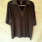 INC  Black Polo v-neck short sleeve size 2X Photo 0
