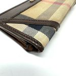 Burberry Vintage Check Canvas & Leather Long Wallet Photo 4