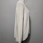 Denim & Co  Natural Shaker Stitch Crewneck Long Sleeve Sweater Size XL Photo 3