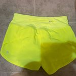Lululemon Neon Yellow Speed Up Shorts Photo 1