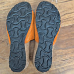 Mila Paoli Italian Made Orange Suede Wedge Slide Sandals 8.5 Photo 2