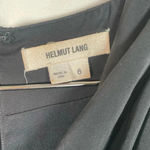 Helmut Lang  Black Silk Sleeveless Ruched Mini Dress Photo 7