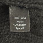 Peruvian Connection  Black Knit Mock Neck Short Sleeve Sweater Maxi Dress M Photo 5