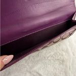Coach y2k  Purple Turnlock Signature Canvas Wristlet Photo 4