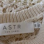 ASTR  Cream Crochet Knitted High Neck Long Sleeve Pullover Crop Sweater Top XS Photo 11