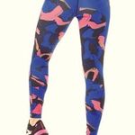 New Balance Women’s Printed 7/8 Running Leggings Blue/Pink Size XL Photo 0