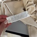 Forever 21  Beige Cropped Mock Neck Sweatshirt Size M Long Sleeve Shirt Top Photo 7