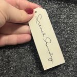 French Laundry  Cardigan Womens M Black Metallic Sparkle Open Front Long Sleeve Photo 2