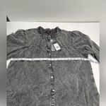 Rails  Camille Womens Size XXL Black‎ Acid Wash Long Sleeve Top Shirt Blouse NEW Photo 7