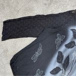 Greater Good Womens Midnight Butterfly Long Sleeve Tunic Top Goth in Black 3X/4X Size undefined Photo 7