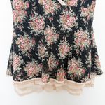 Y2K‎ Pianissimo Floral Mesh Lace Babydoll Top Black Size M Cottage Fairy Grunge Size M Photo 3